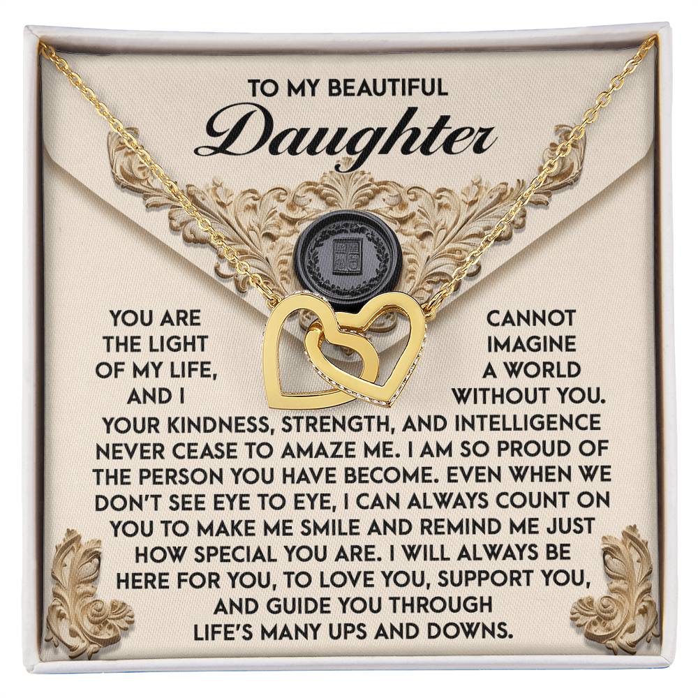 Daughter-Amaze Me Interlocking Hearts Necklace