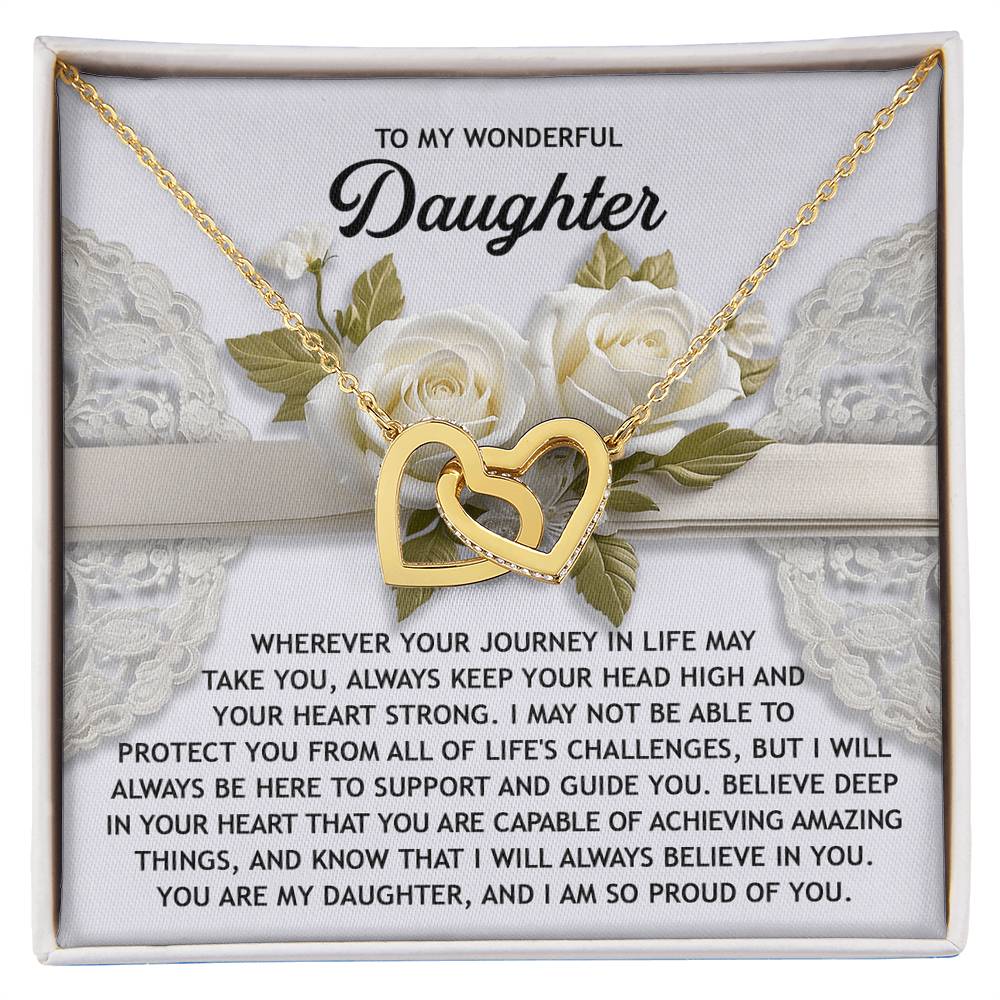 Daughter-Your Heart | Interlocking Hearts Necklace