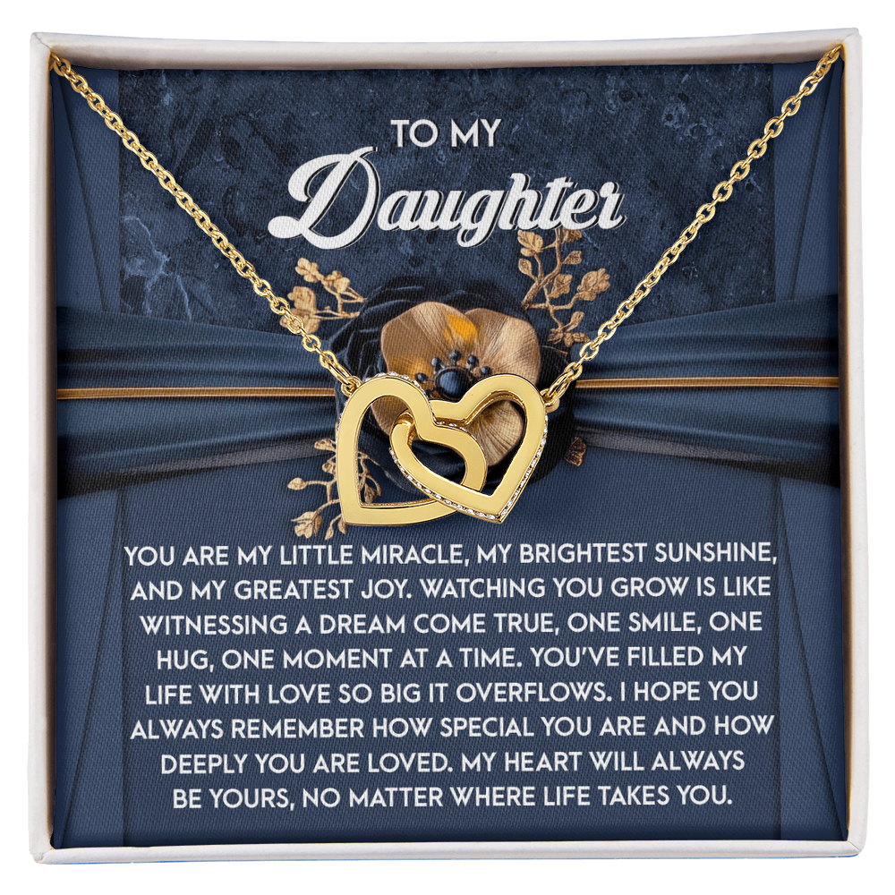 Daughter-You Are Loved | Interlocking Hearts Necklace