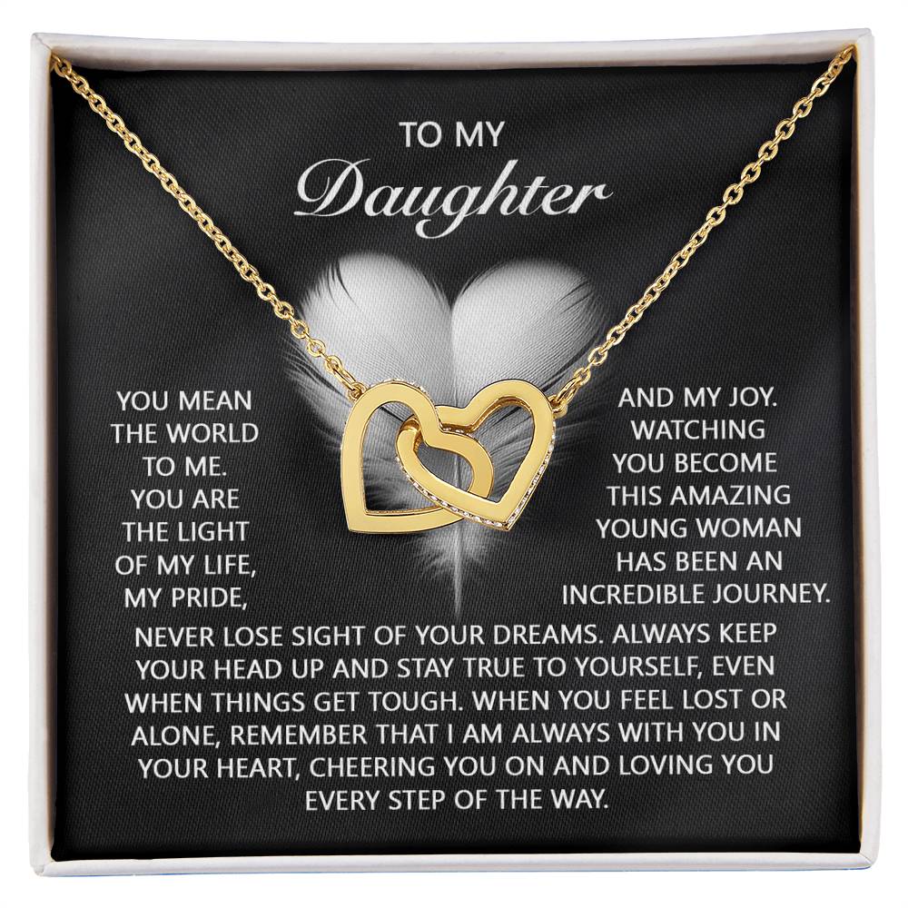 Daughter-In Your Heart | Interlocking Hearts Necklace