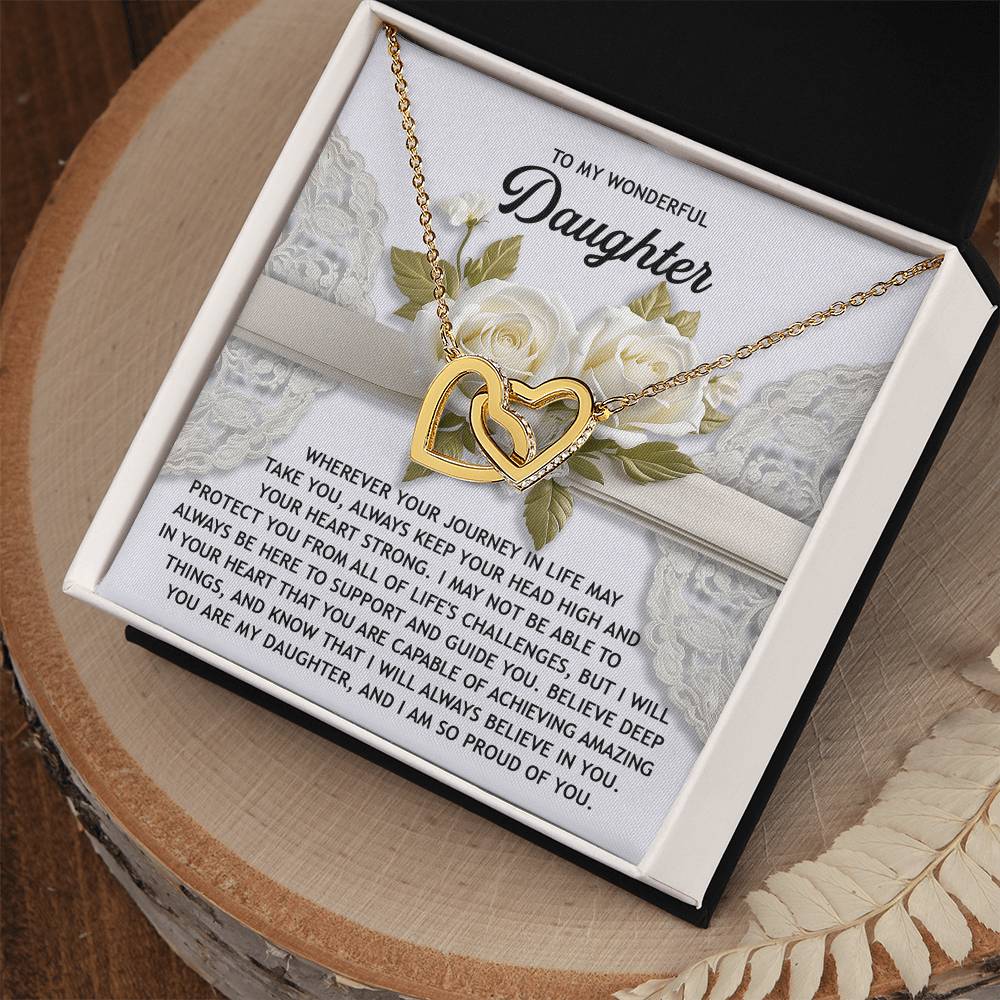 Daughter-Your Heart | Interlocking Hearts Necklace