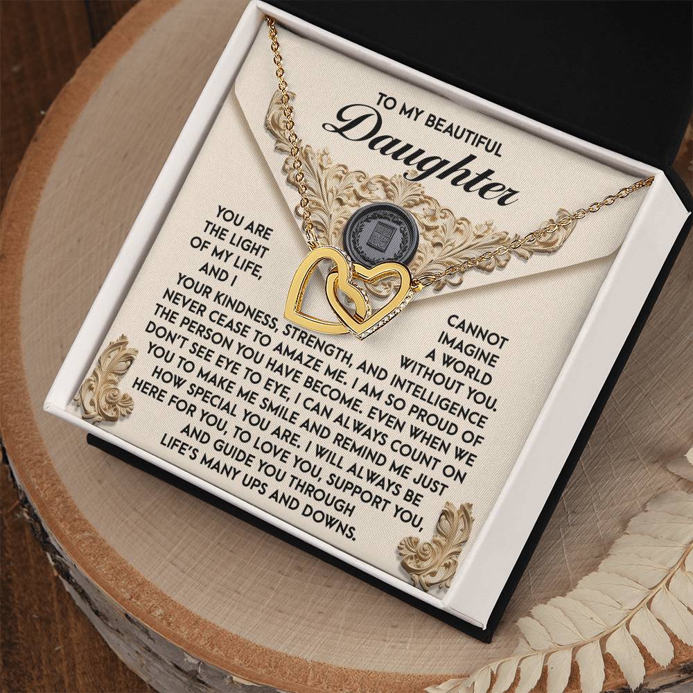 Daughter-Amaze Me Interlocking Hearts Necklace