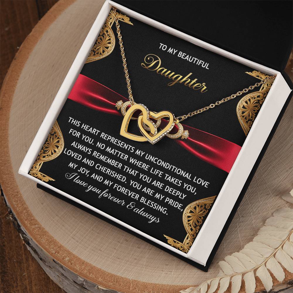 Daughter-Love For You | Interlocking Hearts Necklace
