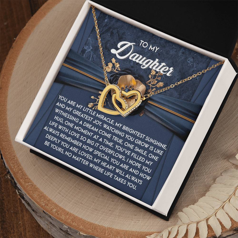 Daughter-You Are Loved | Interlocking Hearts Necklace