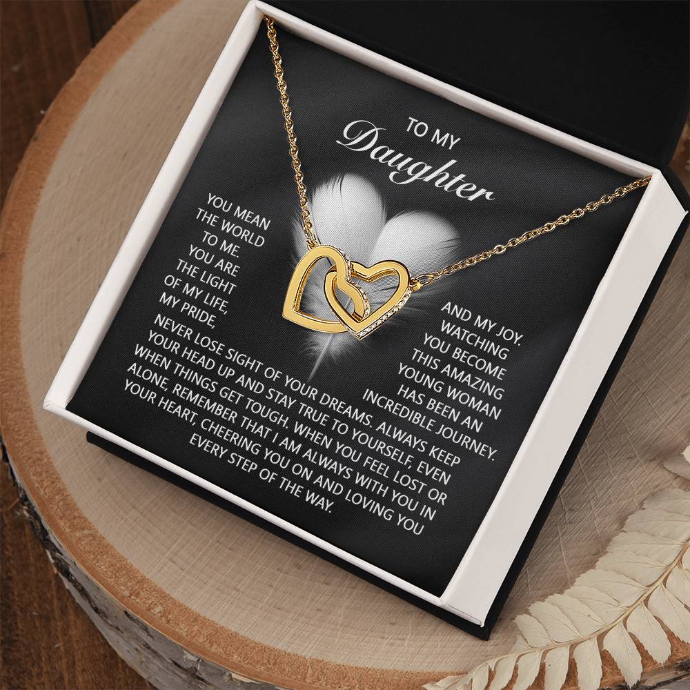 Daughter-In Your Heart | Interlocking Hearts Necklace