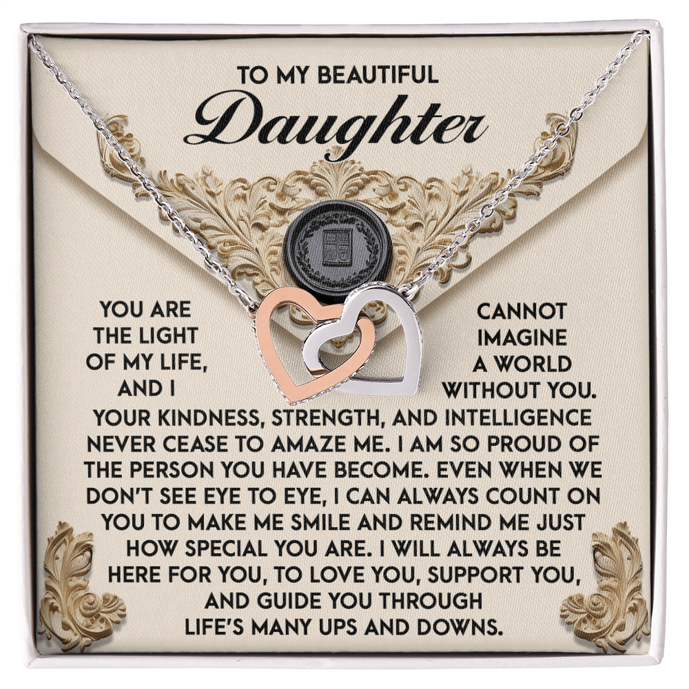 Daughter-Amaze Me Interlocking Hearts Necklace