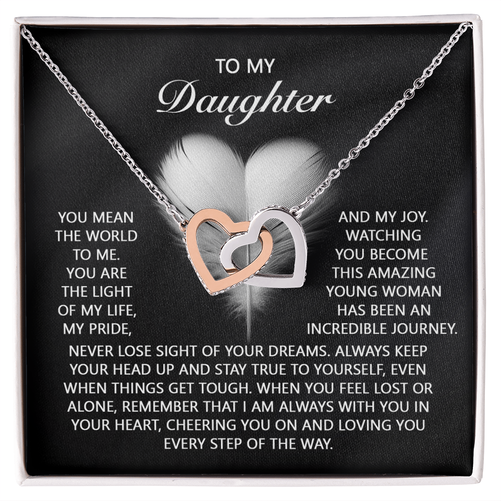 Daughter-In Your Heart | Interlocking Hearts Necklace