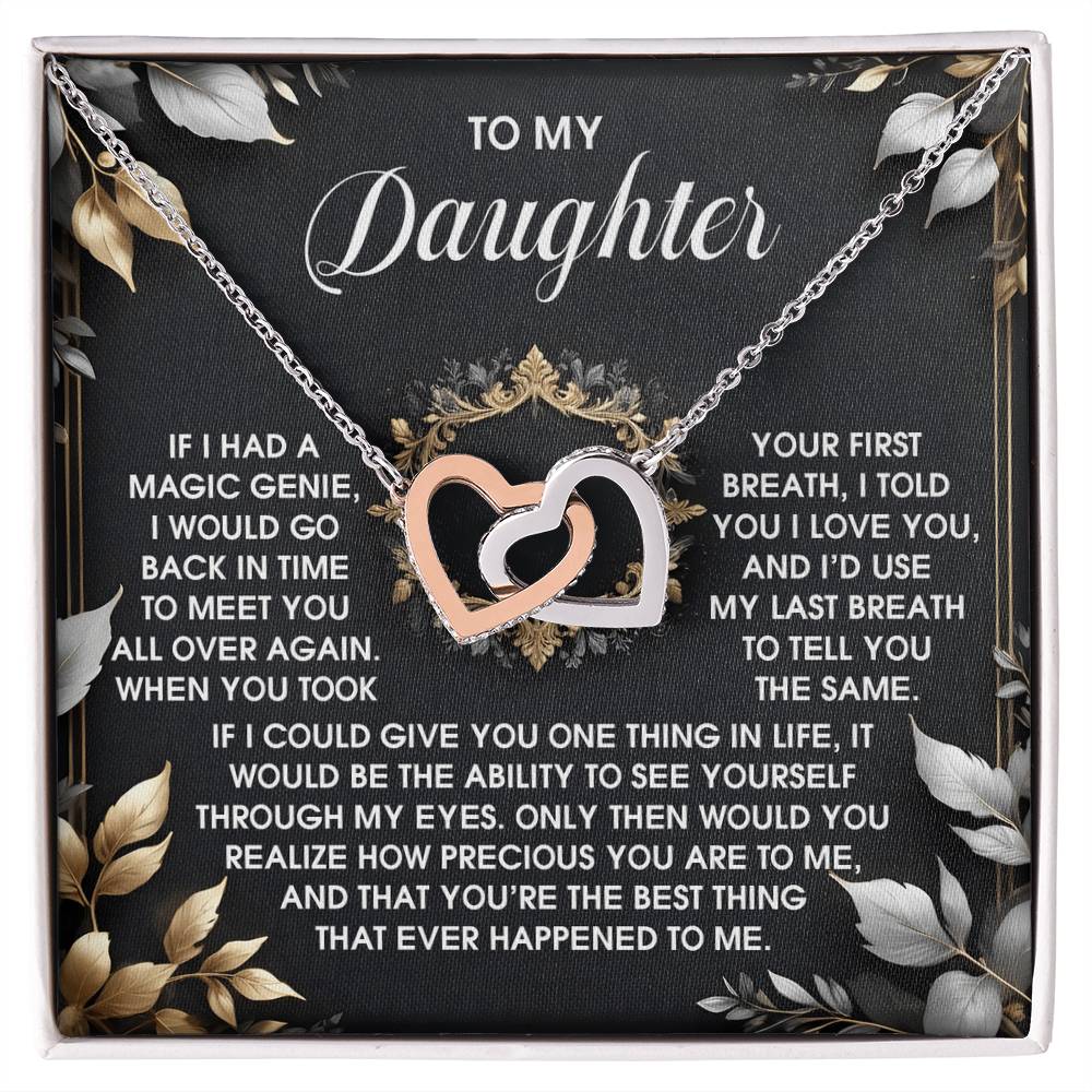 Daughter-Over Again | Interlocking Hearts Necklace