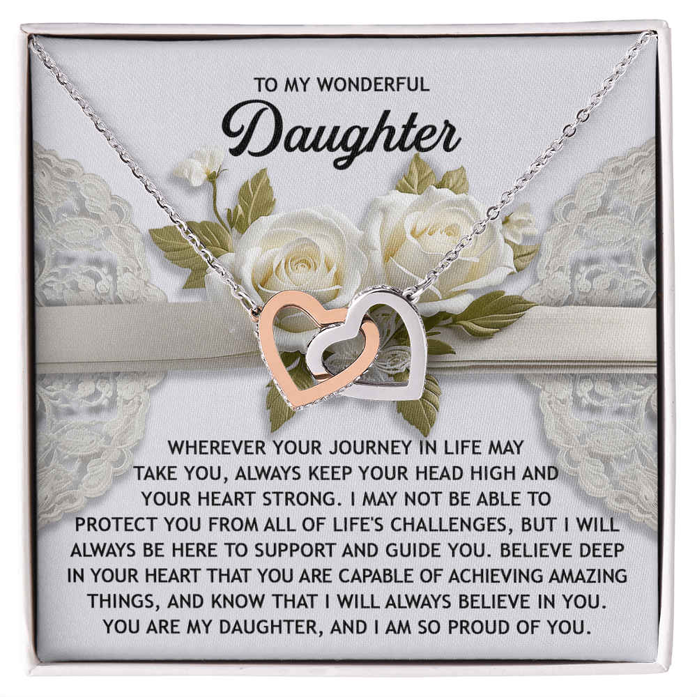 Daughter-Your Heart | Interlocking Hearts Necklace