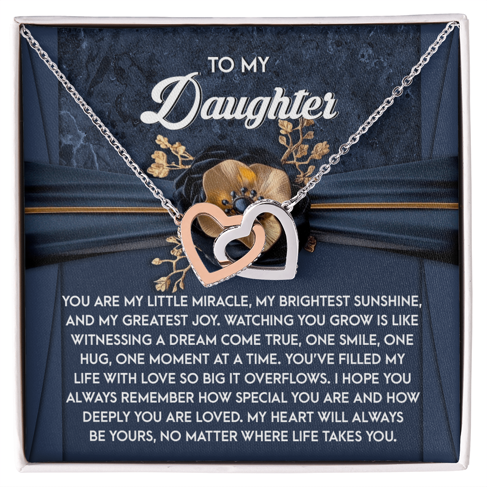Daughter-You Are Loved | Interlocking Hearts Necklace