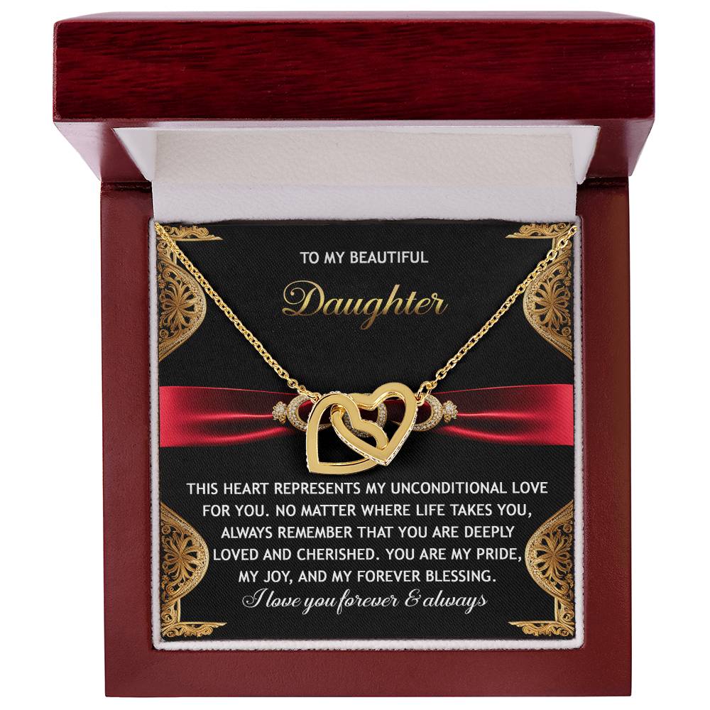 Daughter-Love For You | Interlocking Hearts Necklace