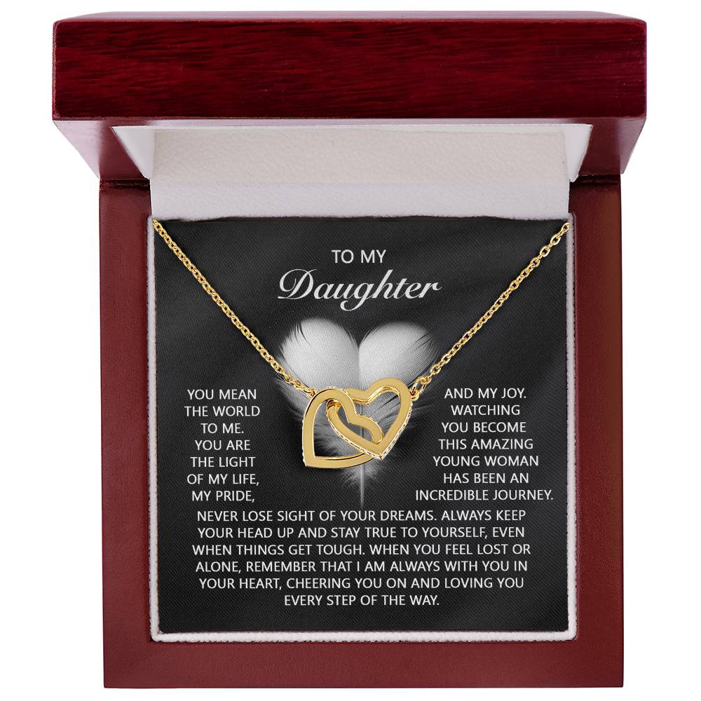 Daughter-In Your Heart | Interlocking Hearts Necklace