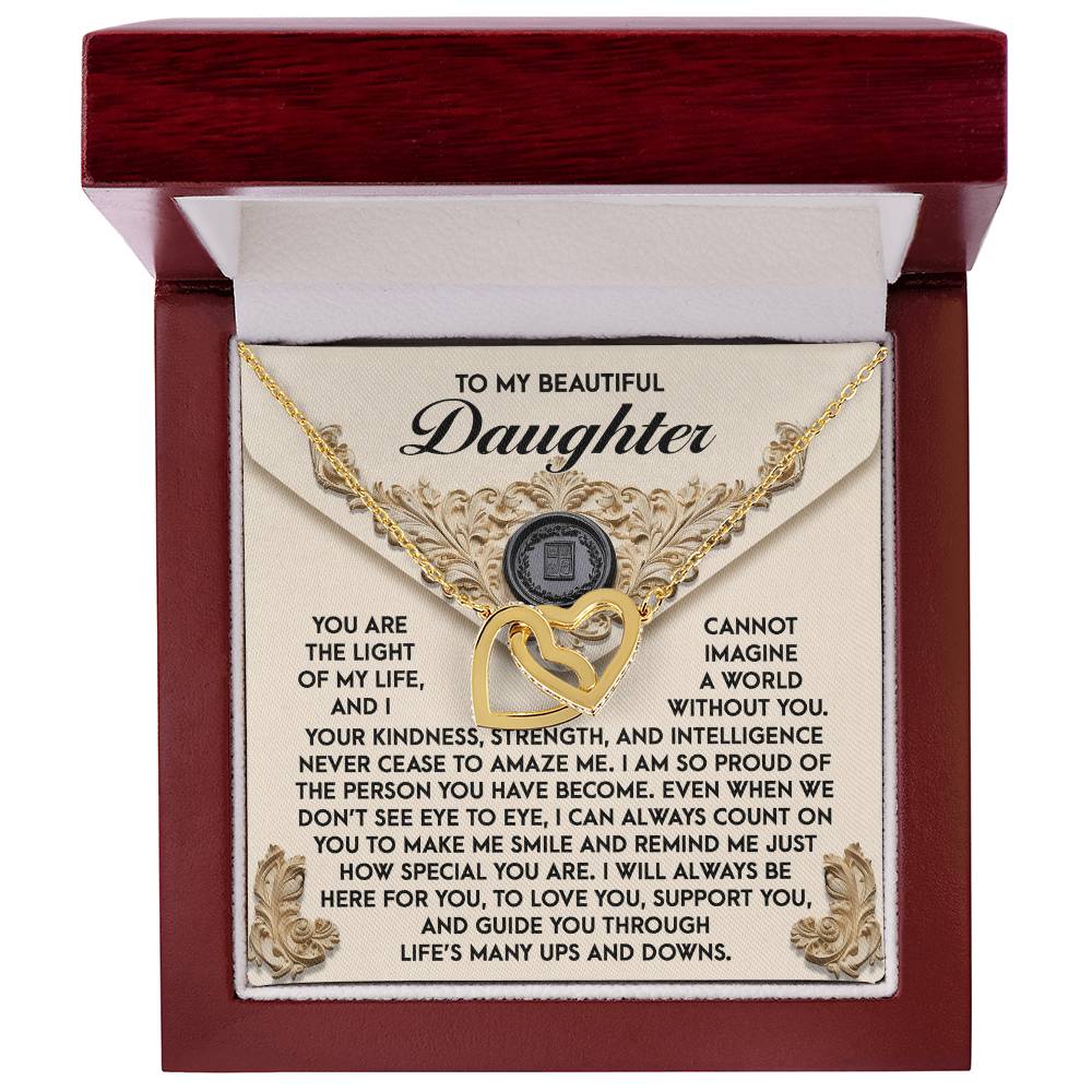 Daughter-Amaze Me Interlocking Hearts Necklace