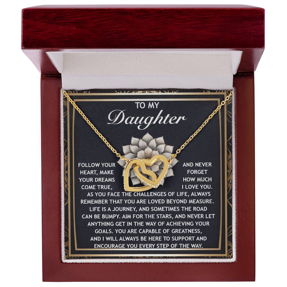 Daughter-In The Way | Interlocking Hearts Necklace