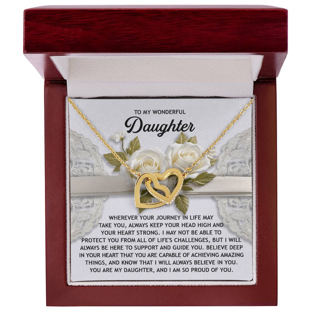 Daughter-Your Heart | Interlocking Hearts Necklace