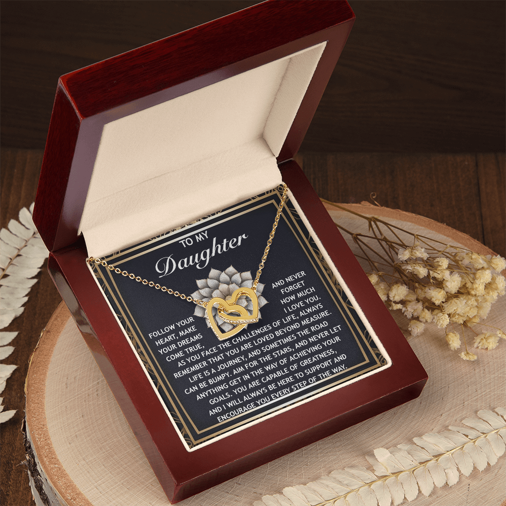 Daughter-In Your Heart | Interlocking Hearts Necklace