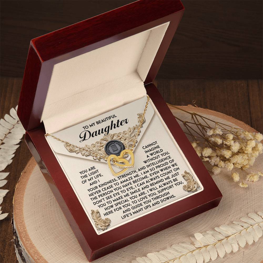 Daughter-Amaze Me Interlocking Hearts Necklace