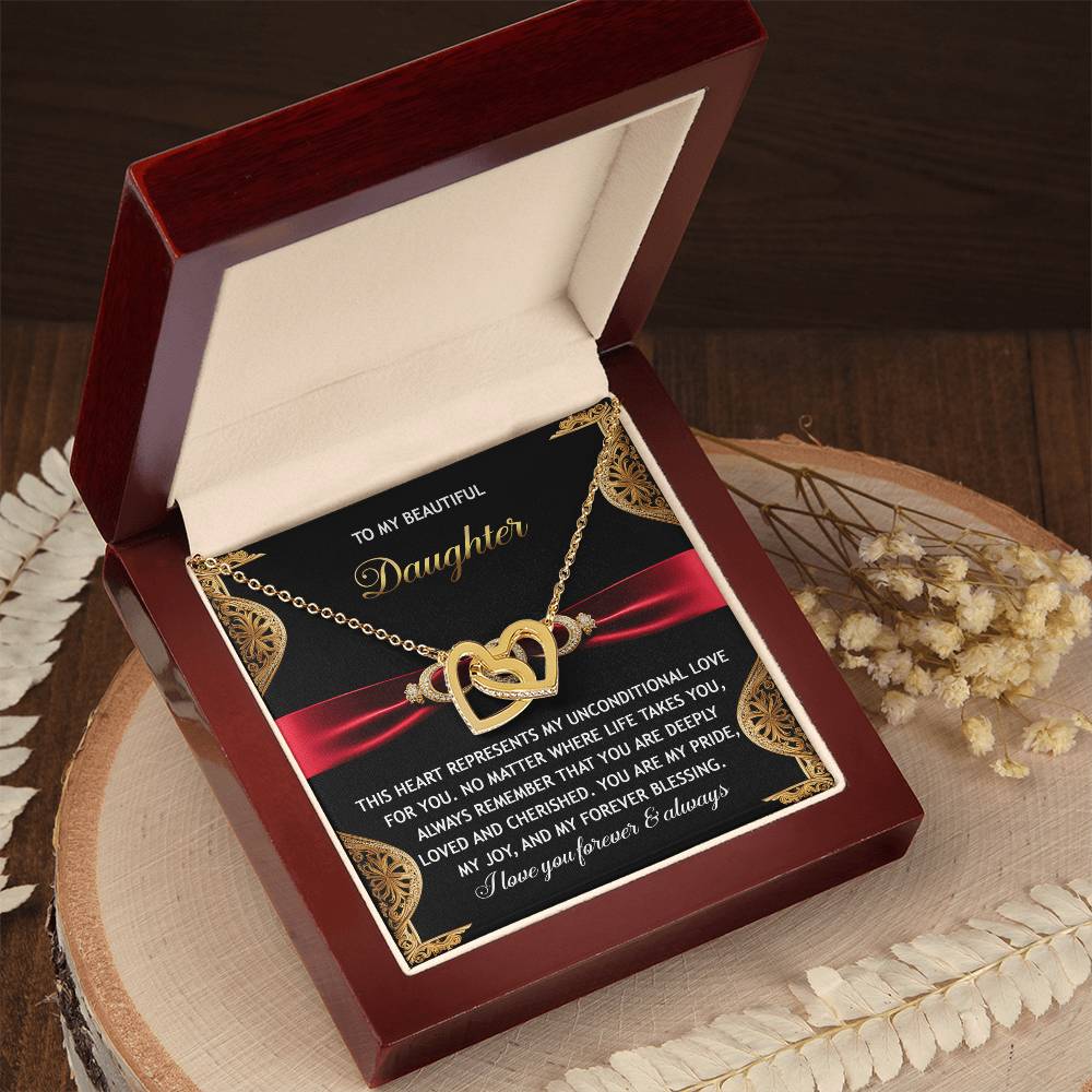 Daughter-Love For You | Interlocking Hearts Necklace