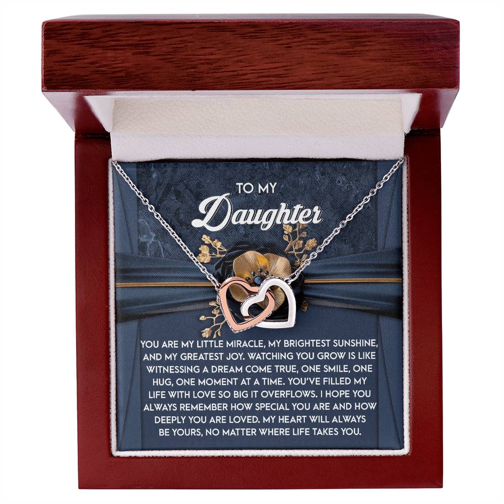 Daughter-You Are Loved | Interlocking Hearts Necklace