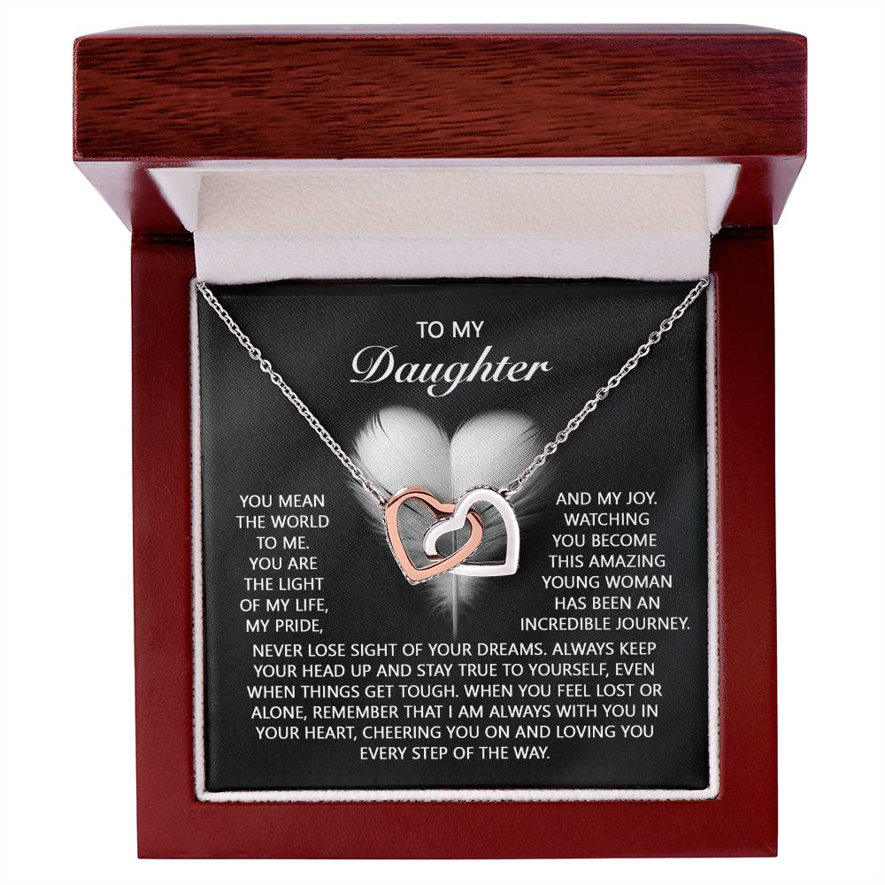 Daughter-In Your Heart | Interlocking Hearts Necklace