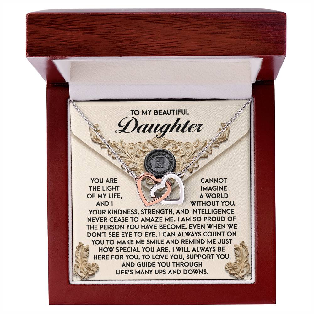 Daughter-Amaze Me Interlocking Hearts Necklace