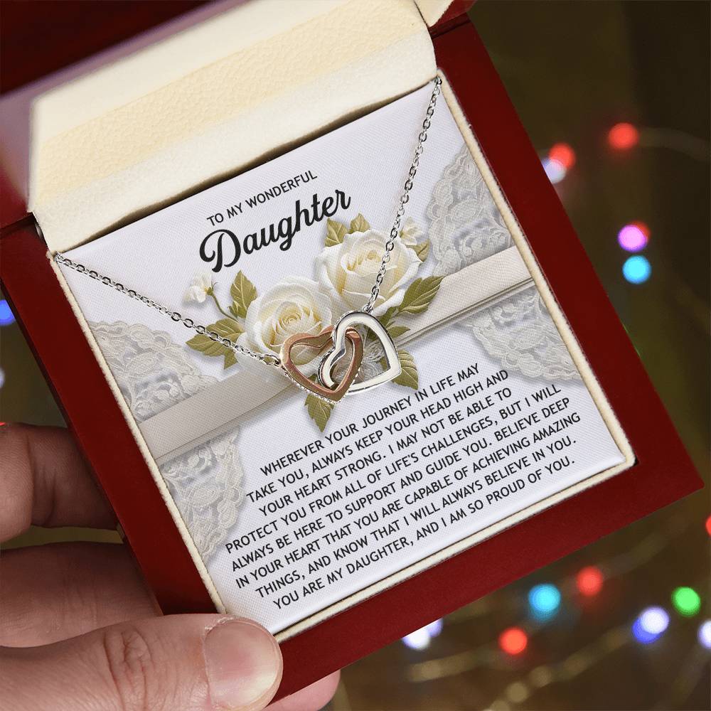Daughter-Your Heart | Interlocking Hearts Necklace