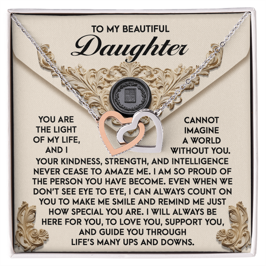Daughter-Amaze Me Interlocking Hearts Necklace