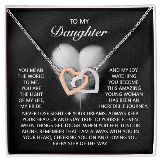 Daughter-In Your Heart | Interlocking Hearts Necklace