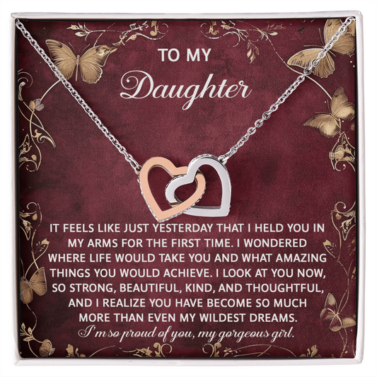Daughter-Wildest Dreams | Interlocking Hearts Necklace