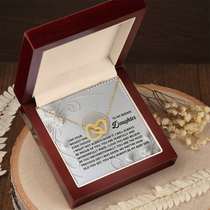 Daughter-My Baby Girl | Interlocking Hearts Necklace