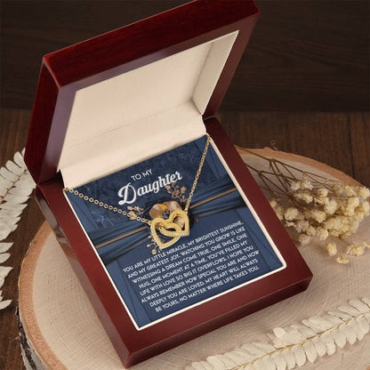 Daughter-You Are Loved | Interlocking Hearts Necklace